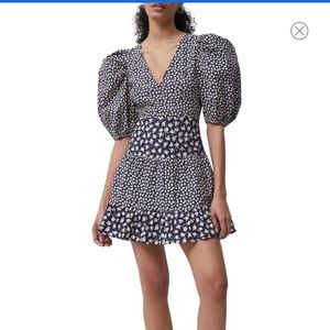 NWT French Connection Aura Puff Sleeve Dress